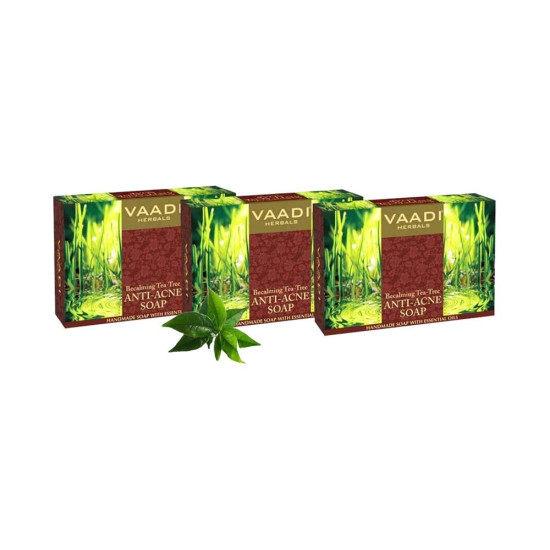 Vaadi Herbals Becalming Tea Tree Soap - Anti Acne Therapy