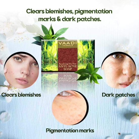 Vaadi Herbals Becalming Tea Tree Soap - Anti Acne Therapy