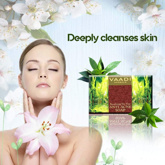 Vaadi Herbals Becalming Tea Tree Soap - Anti Acne Therapy