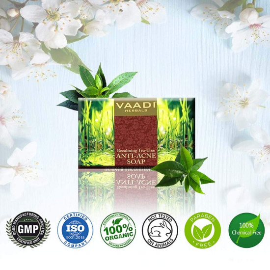 Vaadi Herbals Becalming Tea Tree Soap - Anti Acne Therapy