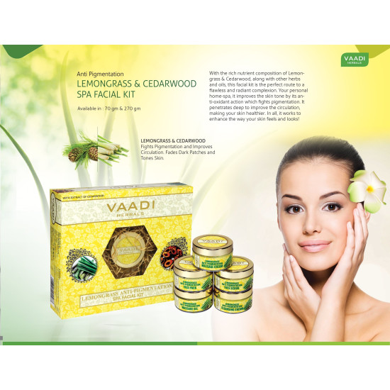 Vaadi Herbals Lemongrass Anti Pigmentation Spa Facial Kit - Revitalize Your Skin