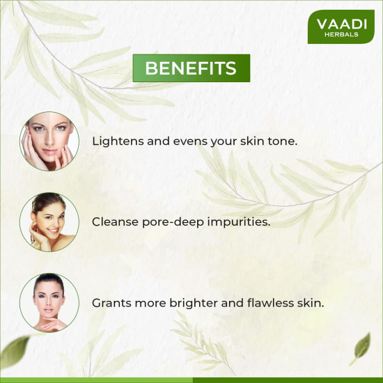 Vaadi Herbals Luxurious Saffron Skin Whitening Soap - 75g Pack of 3