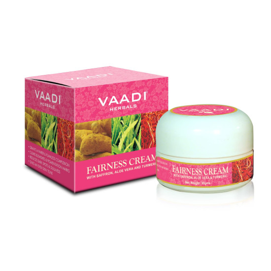 Vaadi Herbals Fairness Cream - Saffron, Aloe Vera, and Turmeric Extracts