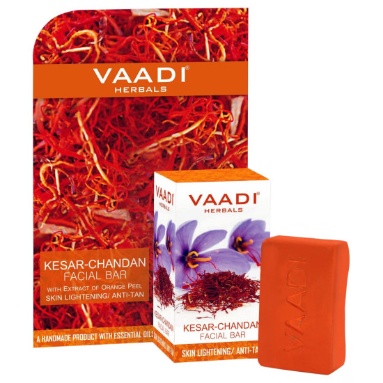 Vaadi Herbals Kesar Chandan Facial Bar - Natural Skin Care Solution