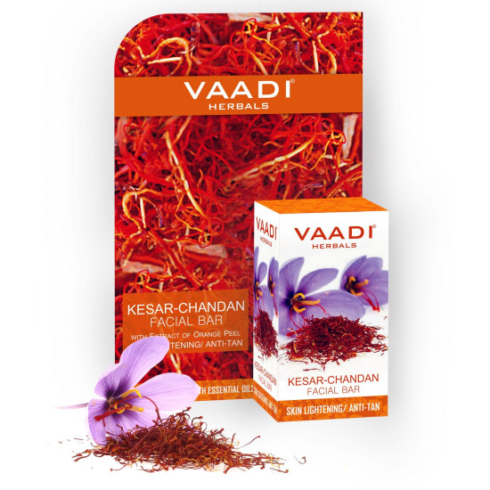 Vaadi Herbals Kesar Chandan Facial Bar - Natural Skin Care Solution