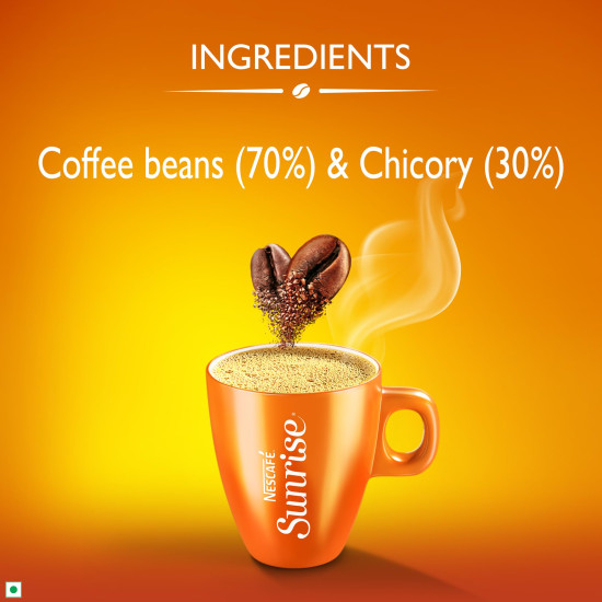 NESCAFE SUNRISE Instant Coffee Powder - Rich Taste & Aroma