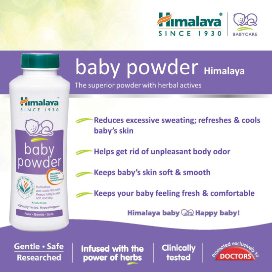 Himalaya Baby Powder with Zinc Oxide - Gentle Protection for Baby's Skin