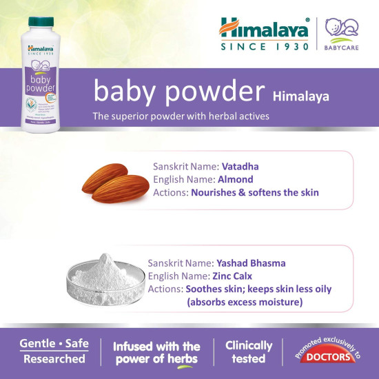 Himalaya Baby Powder with Zinc Oxide - Gentle Protection for Baby's Skin