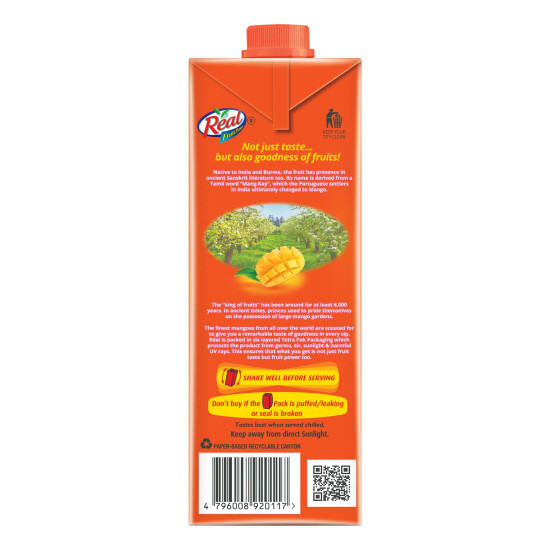 Real Mango Fruit Juice - 1L | Rich in Vitamin C & Natural Goodness