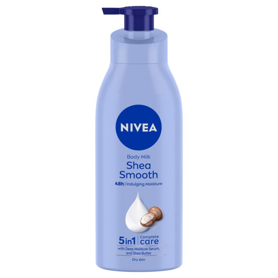 NIVEA Shea Smooth Body Lotion - 48H Moisturization with Shea Butter