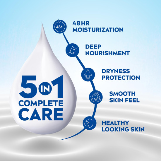 NIVEA Shea Smooth Body Lotion - 48H Moisturization with Shea Butter