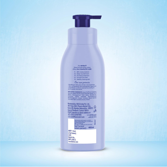 NIVEA Shea Smooth Body Lotion - 48H Moisturization with Shea Butter