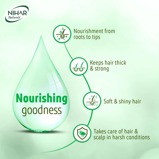 Nihar Naturals Jasmine Hair Oil - 400 ml - Nourish & Enrich Your Hair