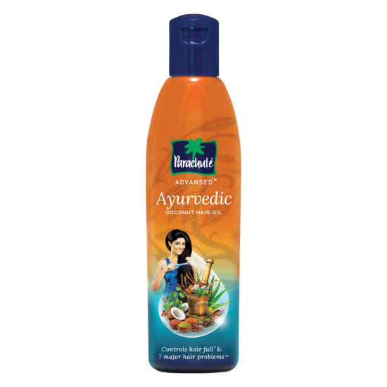 Parachute Advansed Ayurvedic Coconut Hair Oil - Reduces Dandruff & Hair Fall