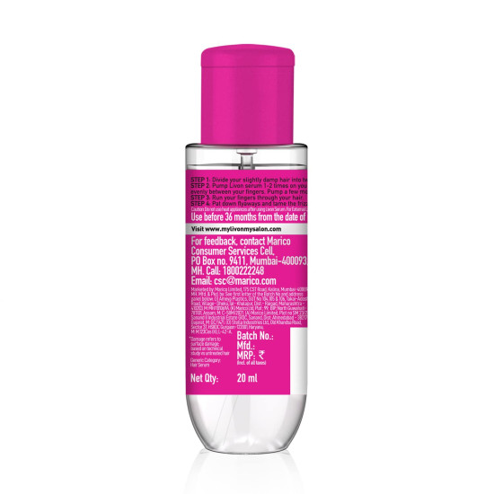 Livon Serum - 20 ml - Salon Finish Hair Care