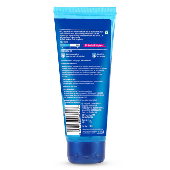 Set Wet Styling Hair Gel for Men - Medium Hold & High Shine