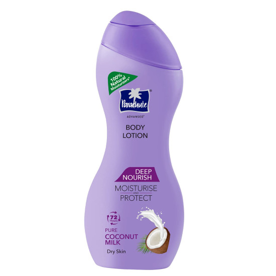 Parachute Advansed Deep Nourish Body Lotion - Pure Coconut Milk, 72h Moisturisation
