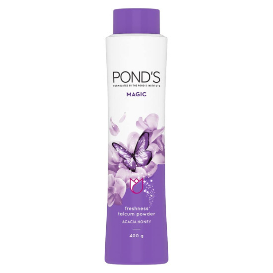 Pond’s Magic Freshness Talcum Powder 400g - Long-lasting Fragrance & Cooling Fresh Talc