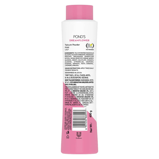 POND'S Dreamflower Fragrant Talcum Powder - Pink Lily Aroma
