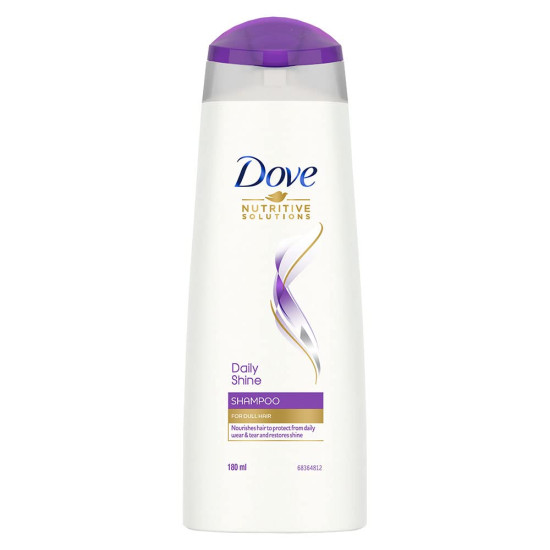 Dove Daily Shine Shampoo, 180 ml - Nourishment and Shine