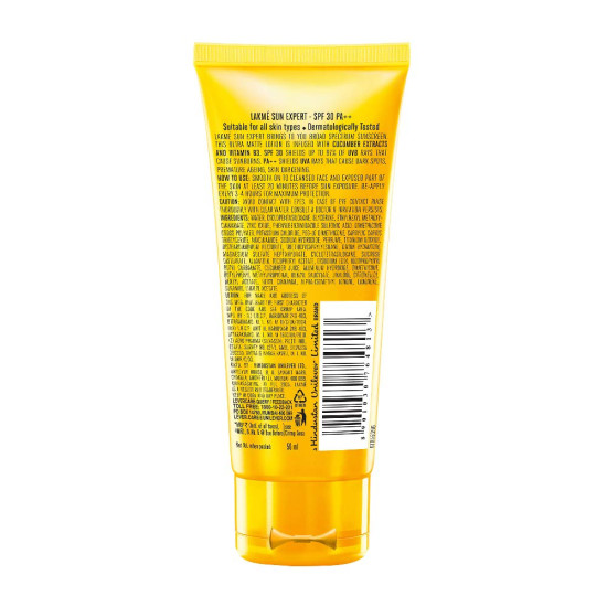 LAKMÉ Sun Expert SPF 30 PA++ Ultra Matte Lotion Sunscreen - Ultimate Sun Protection