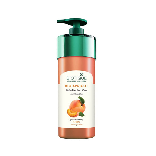 Biotique Apricot Refreshing Body Wash - Keeps Skin Fresh and Clean