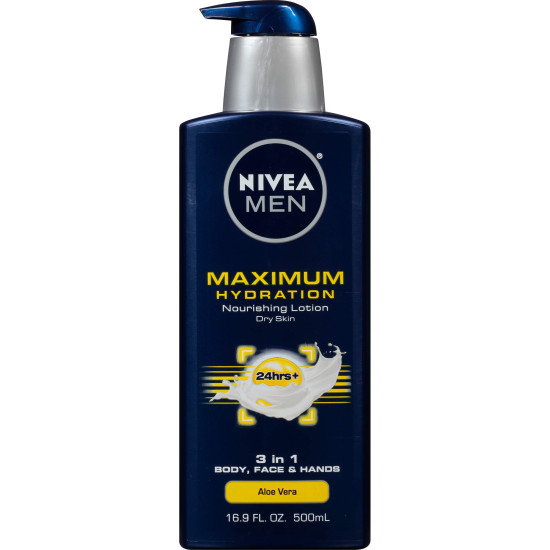 NIVEA Men Maximum Hydration 3 in 1 Nourishing Lotion - Deep Hydration