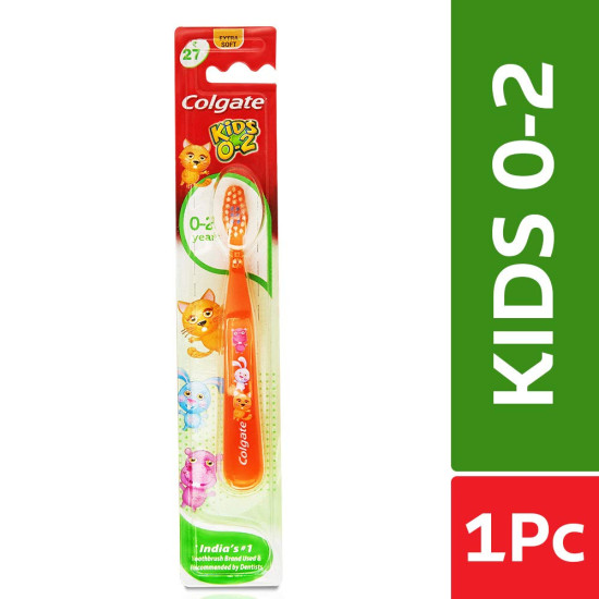 Colgate Kids 0-2 Years Manual Toothbrush - Gentle Care for Toddlers