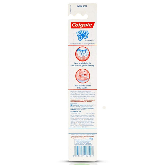 Colgate Kids 0-2 Years Manual Toothbrush - Gentle Care for Toddlers