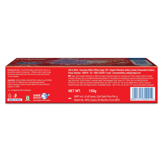 Colgate MaxFresh 150g Toothpaste - Menthol Freshness