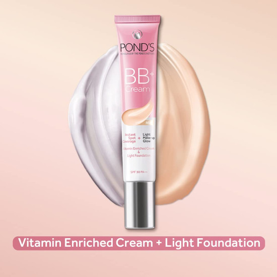 POND'S BB+ Cream Ivory 18g - Instant Spot Coverage & Light Make-up Glow