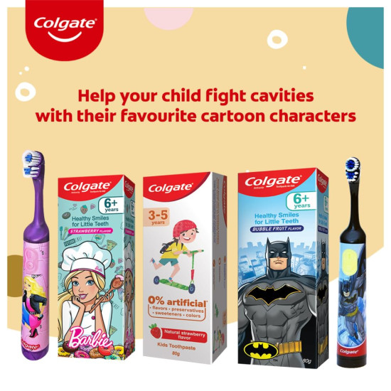 Colgate Batman Anticavity Toothpaste For Kids - Bubble Fruit Flavour