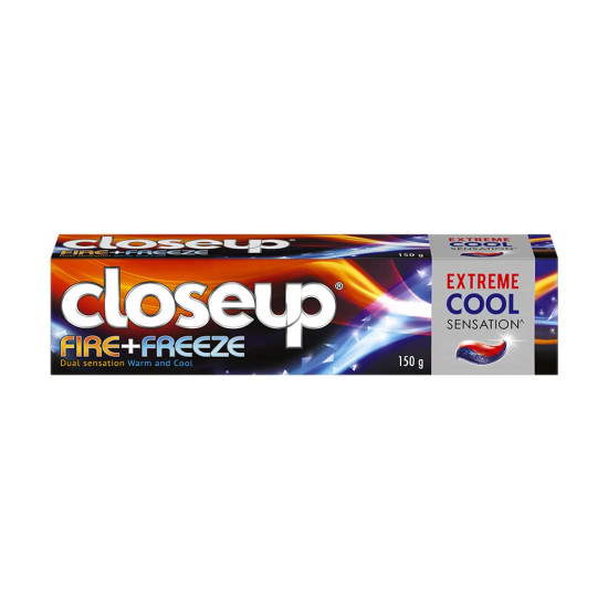 Closeup Fire + Freeze Toothpaste - Dual Sensation for Fresh Breath & White Teeth