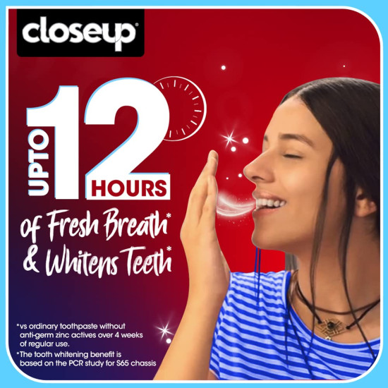 Closeup Fire + Freeze Toothpaste - Dual Sensation for Fresh Breath & White Teeth