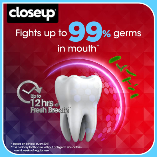 Closeup Fire + Freeze Toothpaste - Dual Sensation for Fresh Breath & White Teeth