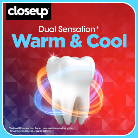 Closeup Fire + Freeze Toothpaste - Dual Sensation for Fresh Breath & White Teeth