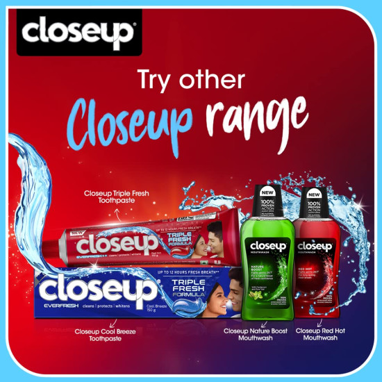 Closeup Fire + Freeze Toothpaste - Dual Sensation for Fresh Breath & White Teeth