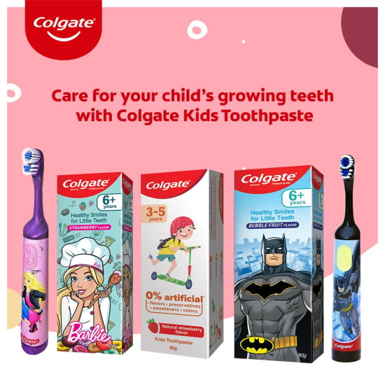 Colgate Kid's Barbie Toothpaste - Strawberry Flavour - Anticavity Protection