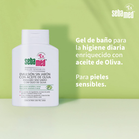 Sebamed Olive Face & Body Wash - Soap Free & pH 5.5 for Sensitive Skin