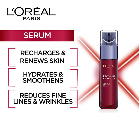 L'Oreal Paris Revitalift Laser X3 Renewing Anti-Ageing Serum - Dramatic Wrinkle Reduction