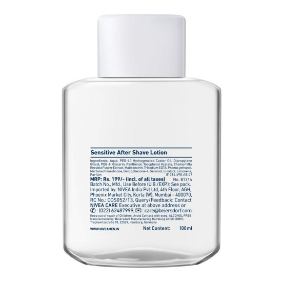 NIVEA MEN Shaving - Sensitive After Shave Lotion, 100ml