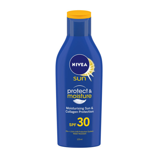 NIVEA SUN Protect and Moisture 125ml SPF 30 Sunscreen - Instant UVA - UVB Protection