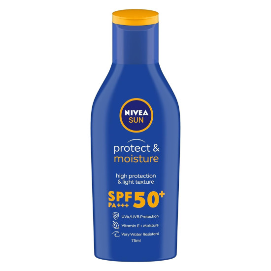NIVEA SUN Protect and Moisture SPF 50 Sunscreen - Advanced Sun Protection