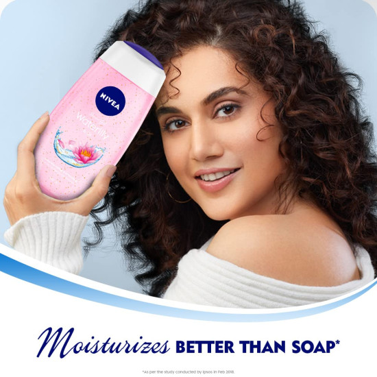 NIVEA Waterlily & Oil 250ml Body Wash - Refreshing Scent of Waterlily Flower
