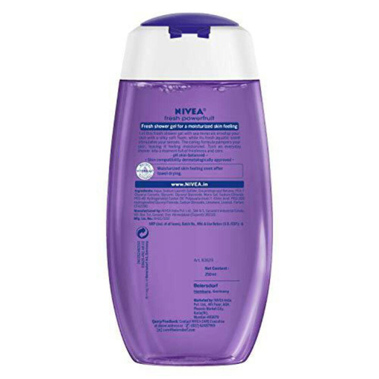NIVEA Fresh Power Fruit Body Wash - Real Fruit Extracts & Glycerin
