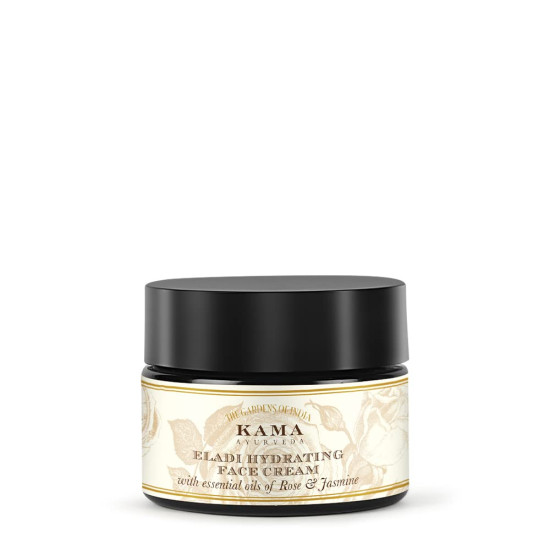 Kama Ayurveda Eladi Hydrating Ayurvedic Face Cream - Pure Essential Oils of Rose and Jasmine