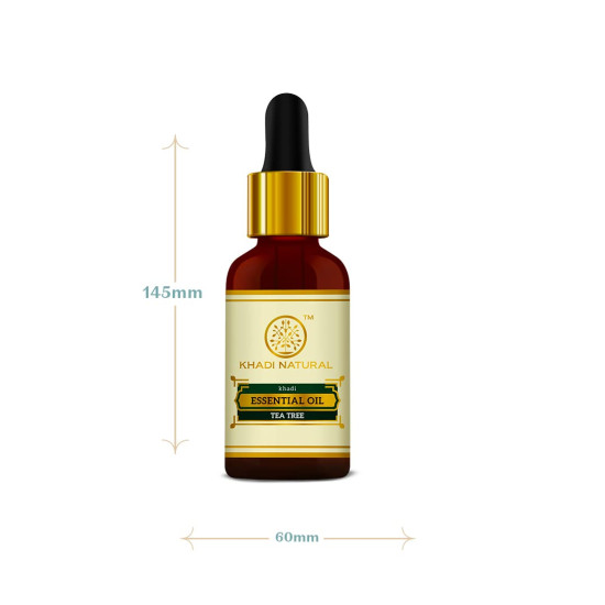 KHADI NATURAL Teatree Pure Essential Oil - 15ml - Clear Skin Solution