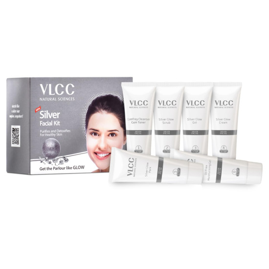 VLCC Silver Facial Kit - Skin Purifying & Detoxing Facial VLCC Silver Facial Kit - Skin Purifying & Detoxing Facial