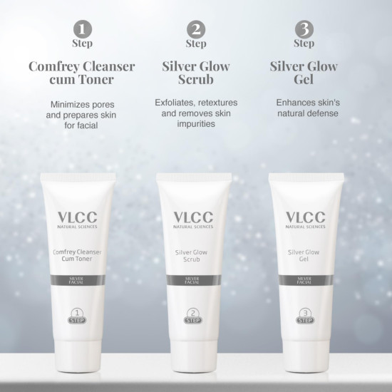 VLCC Silver Facial Kit - Skin Purifying & Detoxing Facial VLCC Silver Facial Kit - Skin Purifying & Detoxing Facial