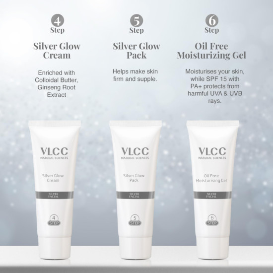 VLCC Silver Facial Kit - Skin Purifying & Detoxing Facial VLCC Silver Facial Kit - Skin Purifying & Detoxing Facial